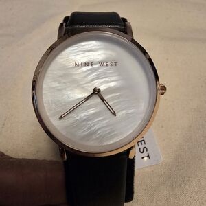 Nine West Rose Gold and Black Watch